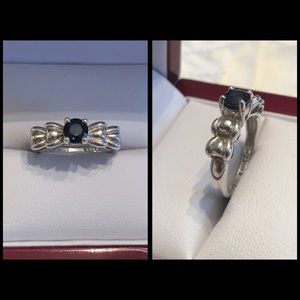 Sterling Silver & Sapphire Ring